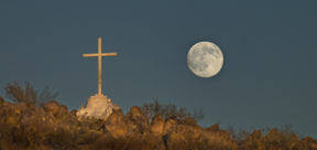 San Xavier Cross and Moon