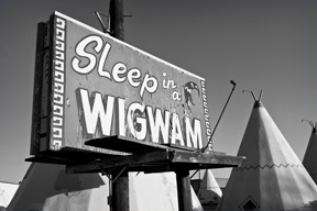 sleep in a wigwam