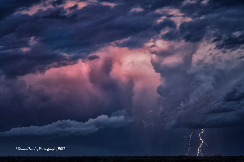 Sunset Lightning – Pueblo, CO – 2013
