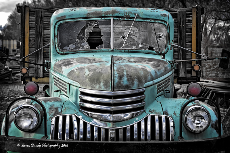 Old Chevy Flatbed – El Prado, NM – 2014