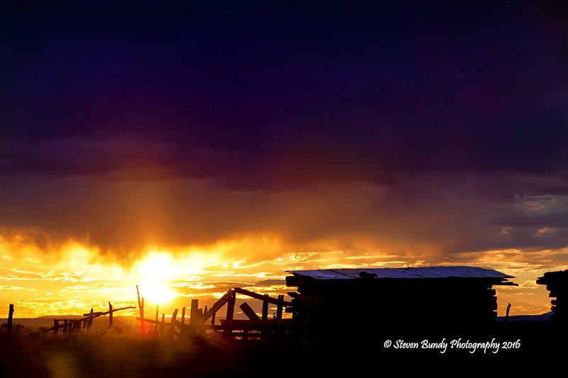 Old Shed Sunset – Taos, NM – 2016