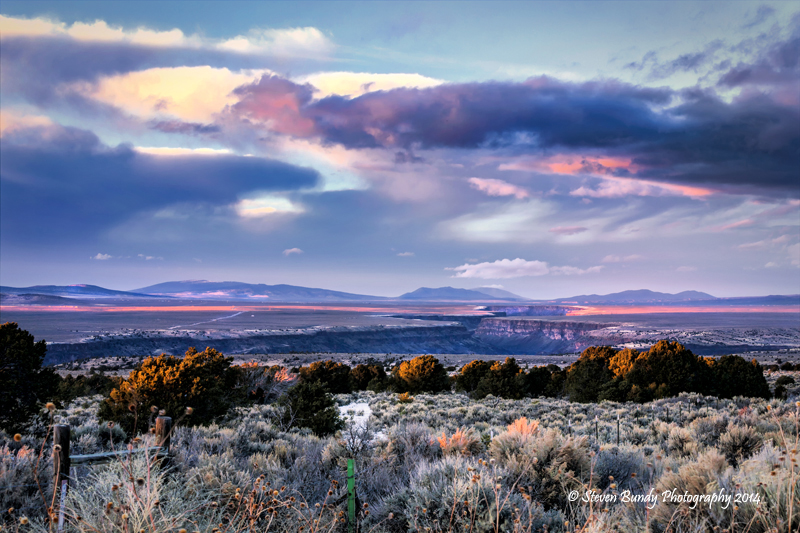 Winter Solstice Sunset – Taos, NM – 2014